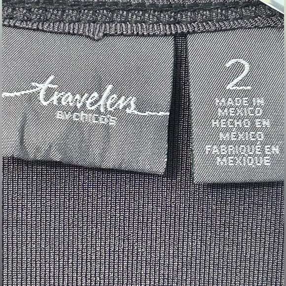 Chico’s Travelers dark gray open front drape cardigan, Chico’s size 2 - Picture 4 of 6